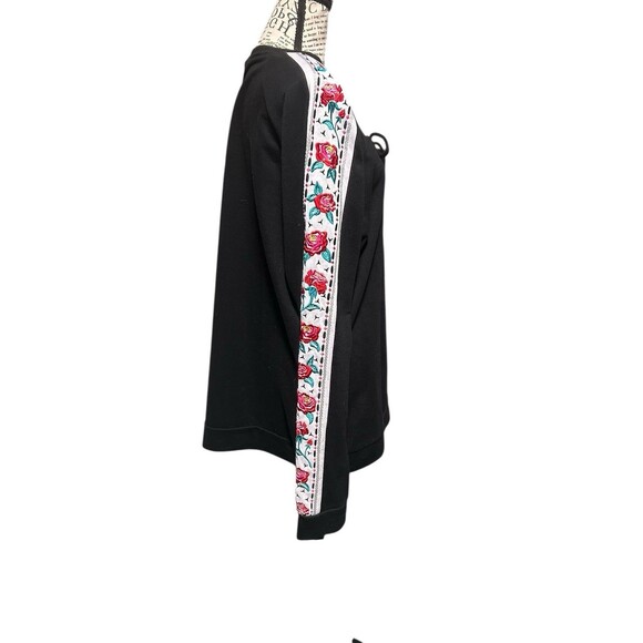 Rock and Roll Cowgirl Sz XXL Embroidered Lace Up V-neck Whimsical Horse Rodeo - Picture 3 of 9